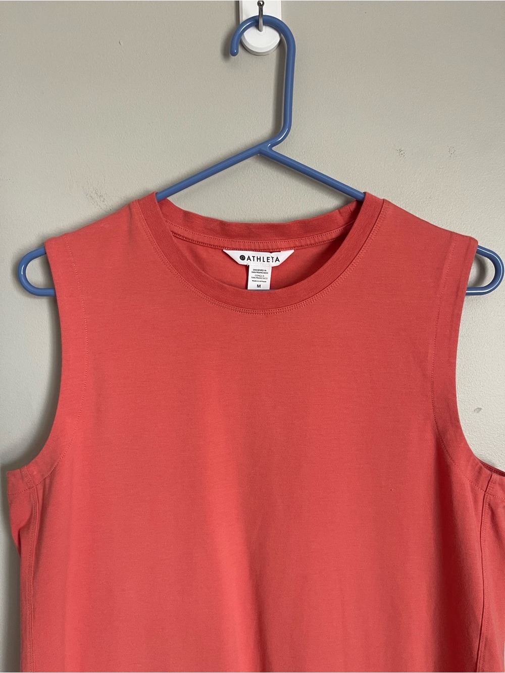 ATHLETA Coral Sleeveless Muscle Tank Sz M - Picture 2 of 6